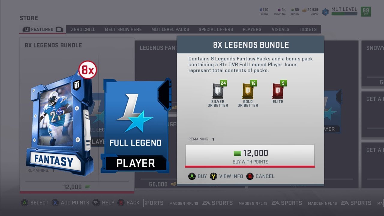 Madden 19 Pack Opening* LEGENDS BUNDLE *FULL LEGEND PULL!