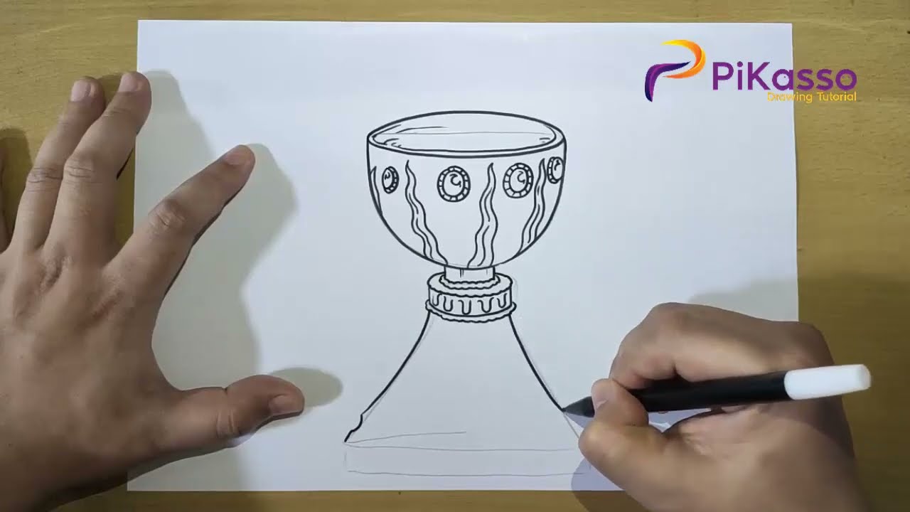 How to Draw a Chalice Easy step by step