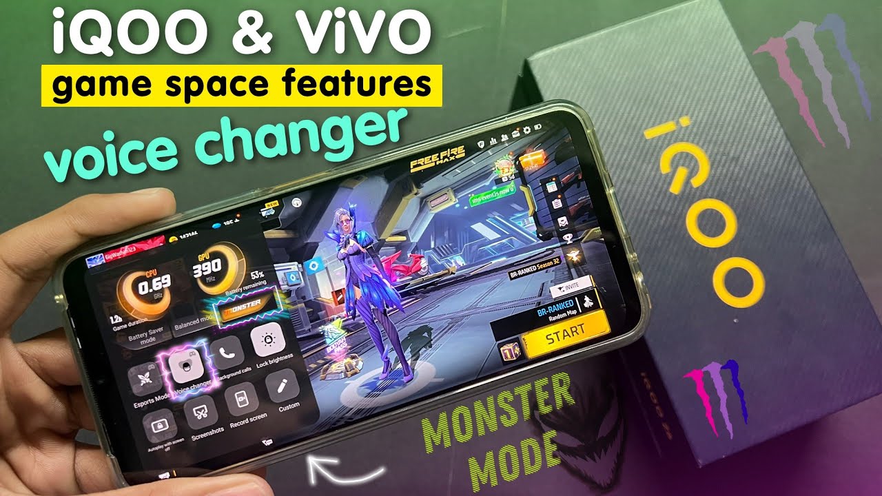 iQOO & Vivo Game Space Hidden features 😱 voice changer 🔥 Monster mode 👹