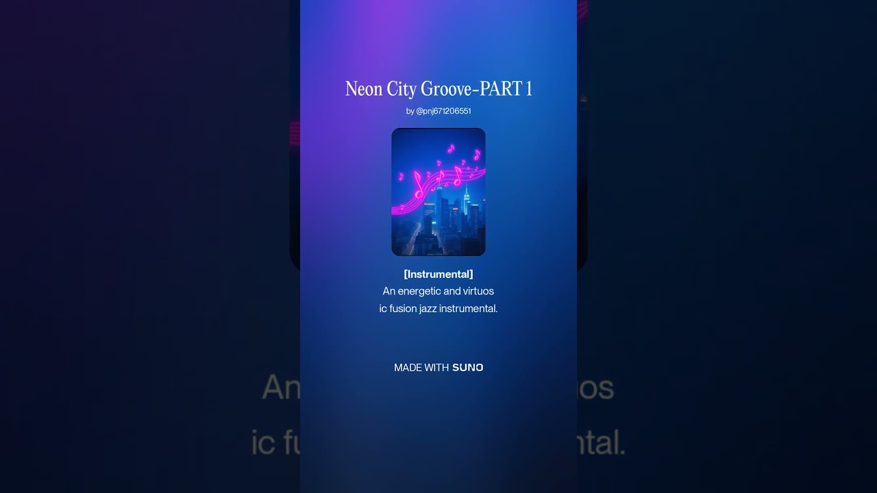 Neon City Groove-PART 1-쇼츠 