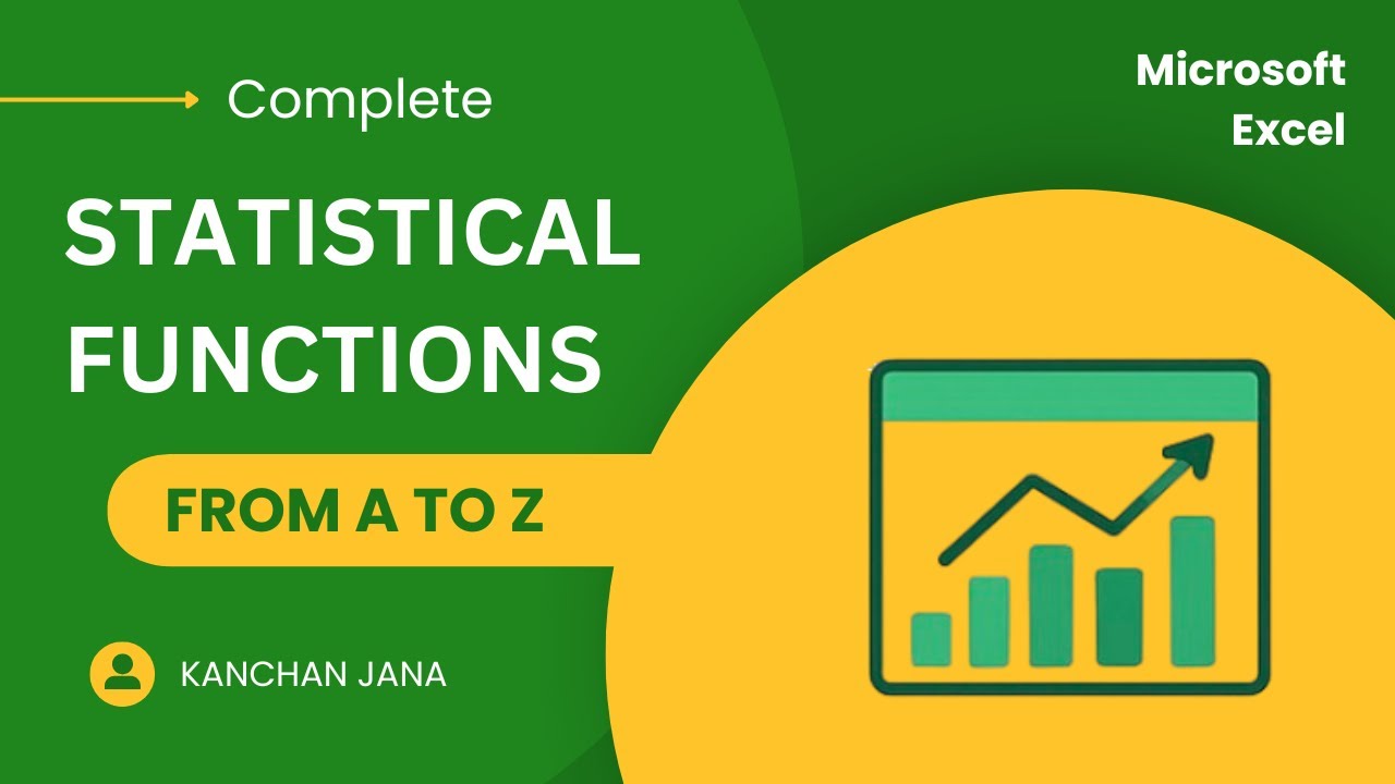 Statistical functions | Excel | From A to Z