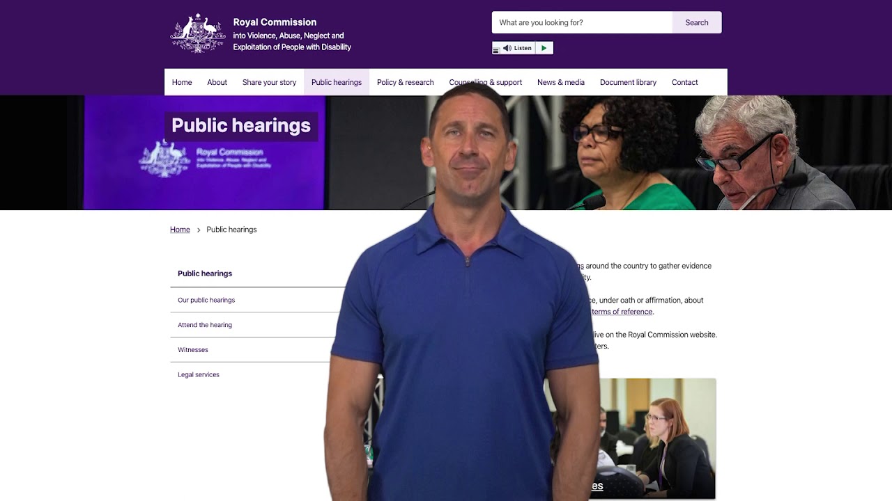 Welcome to the Royal Commission website (Auslan)