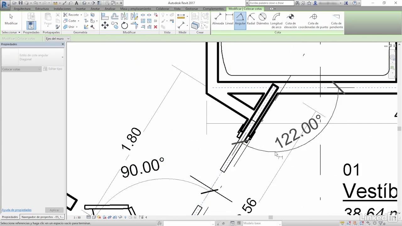 Curso Revit 2017 (54/63) - Generación de Cotas