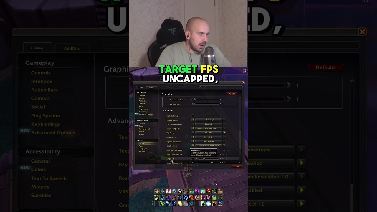 Tips to BOOST your FPS in WoW #worldofwarcraft #thewarwithin