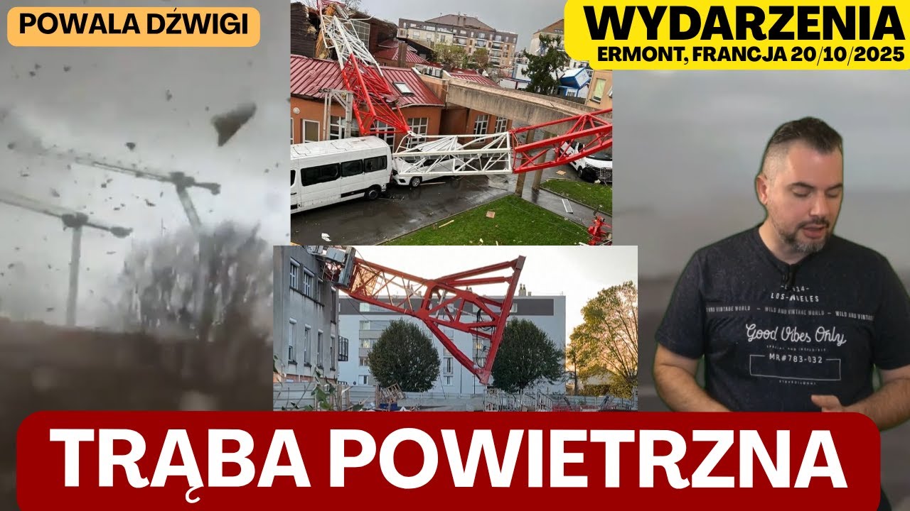 Trąba powietrzna w Ermont pod Paryżem &ndash; jedna ofiara, zniszczenia i ranni #pogoda #Francja #trąba