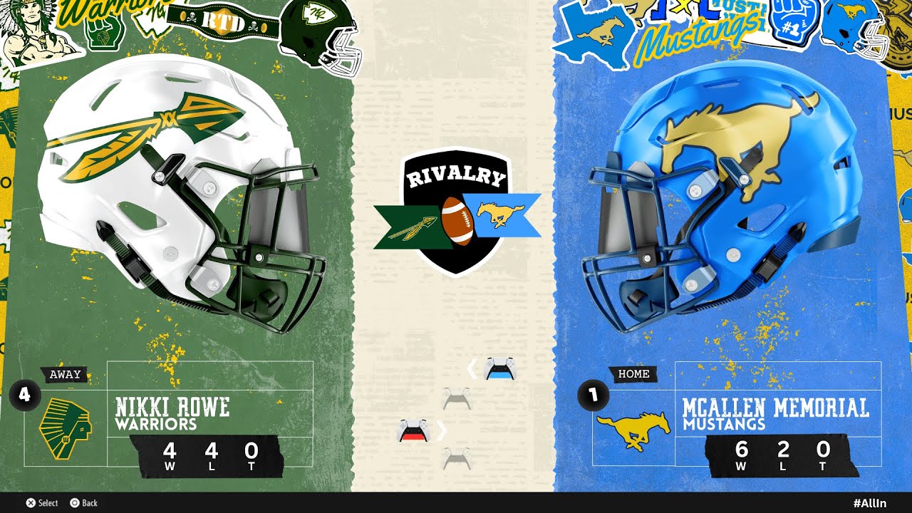 Football - Nikki Rowe Vs McAllen Memorial - Week 10 - 2025 | McAllen ISD