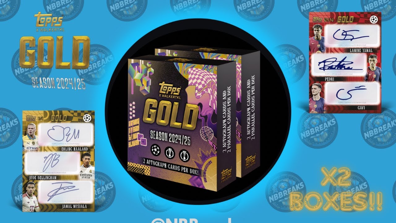 Double box break of the brand **NEW** Topps UCC Gold 24/25 - WE HIT MY LOWEST NUMBERED AUTOS YET!!