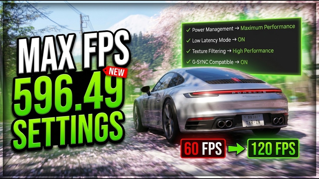 NVIDIA Game Ready Driver 596.49 &ndash; Best Optimized Settings for Max FPS & Performance Boost (2026)