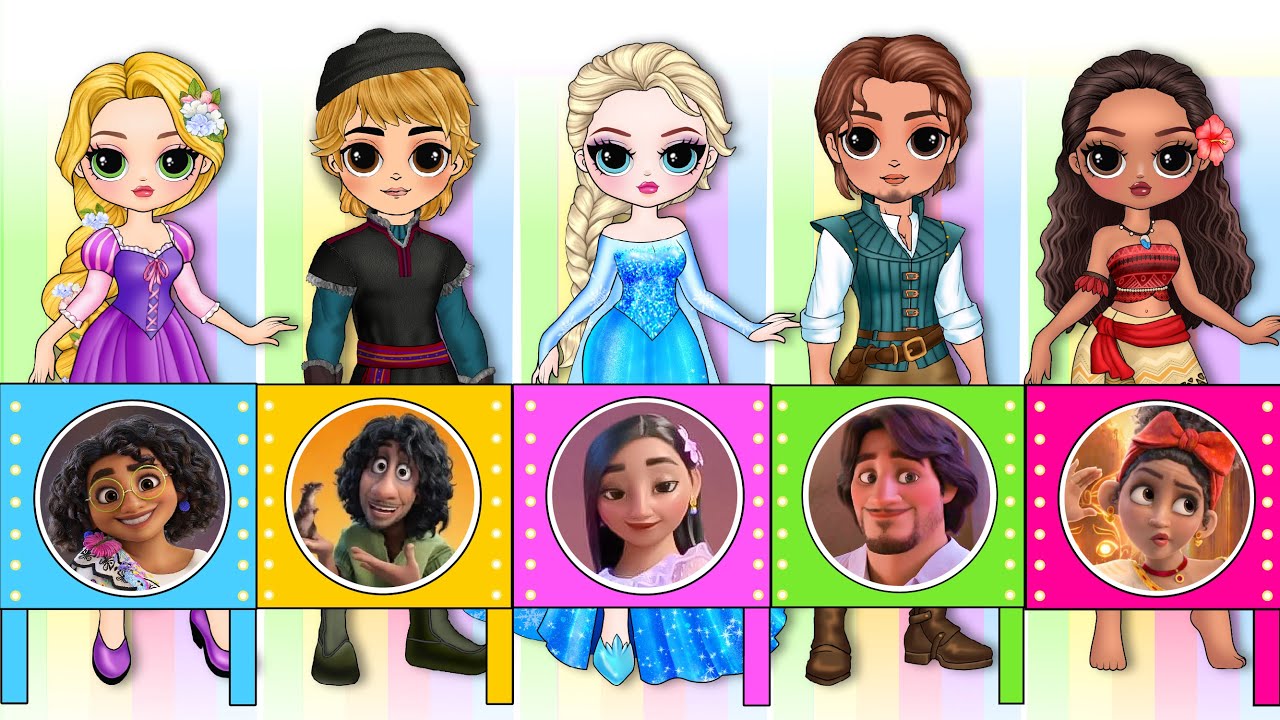 Disney Encanto Princess Get Stylish New Looks! | DIY Paper Dolls Fashion