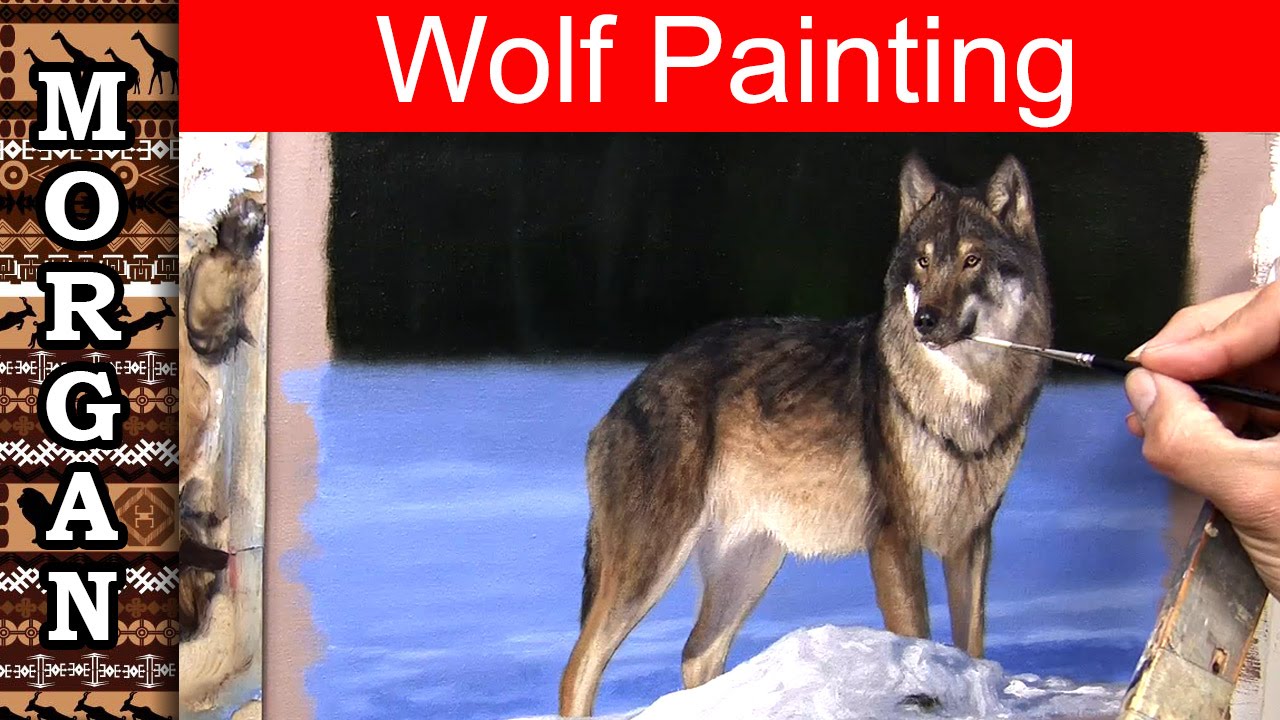 Wolf Oil Painting Jason Morgan Wildlife Art