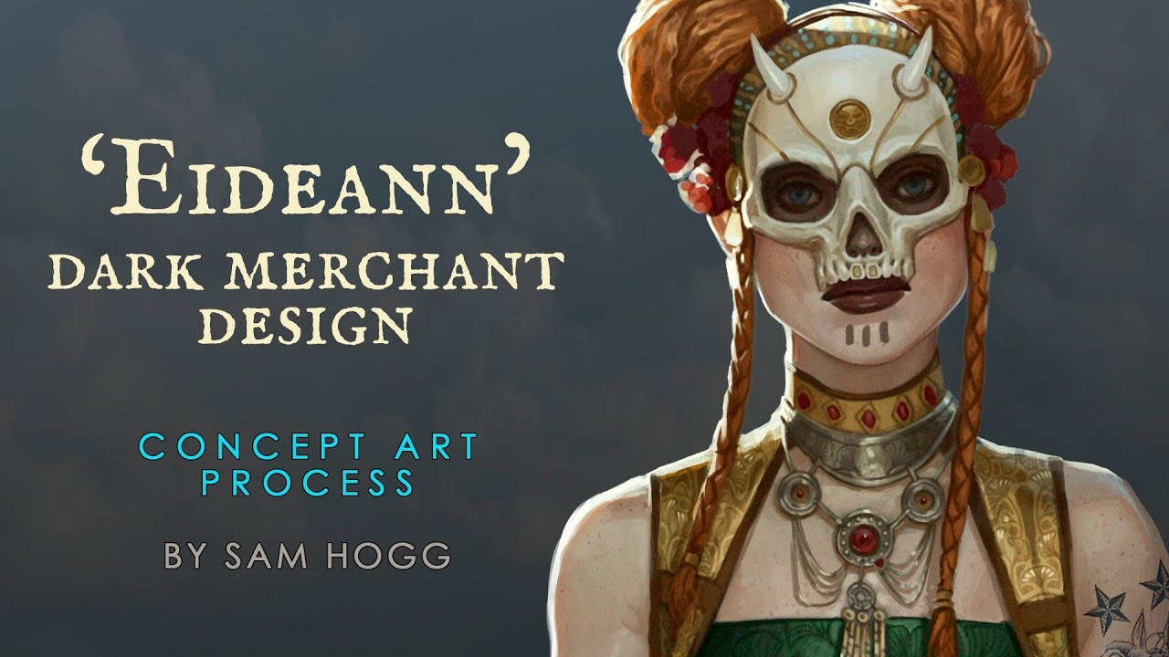 'Eideann' Dark Merchant Character Concept Art