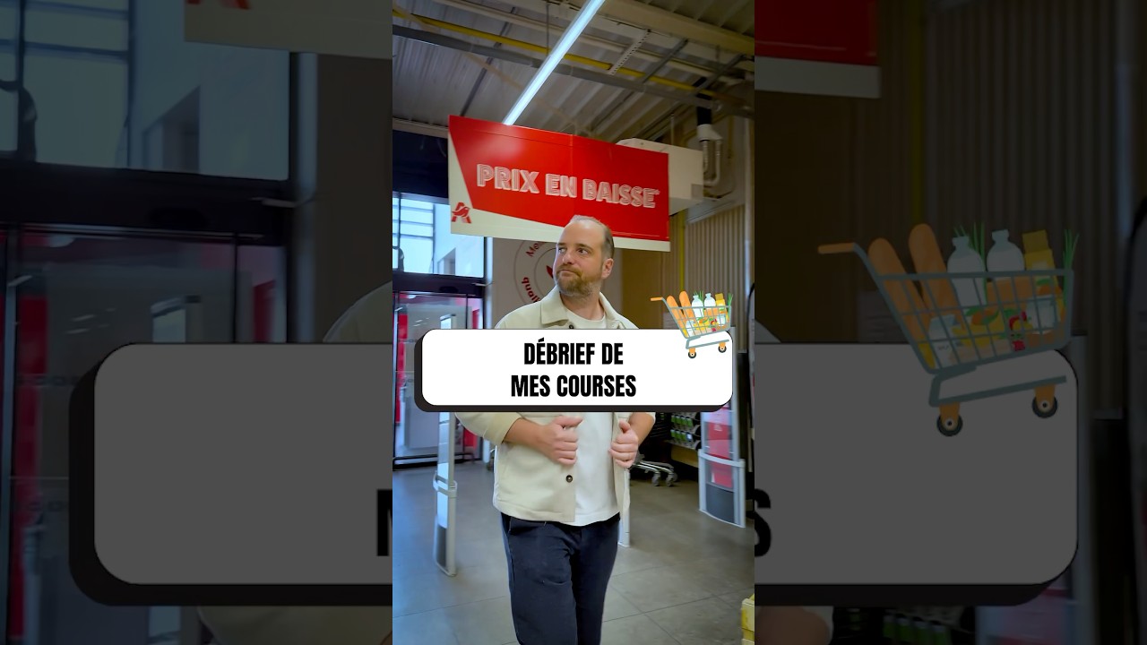 D&Eacute;BRIEF DE MES COURSES 😱 #debrief #supermarch&eacute; #humour