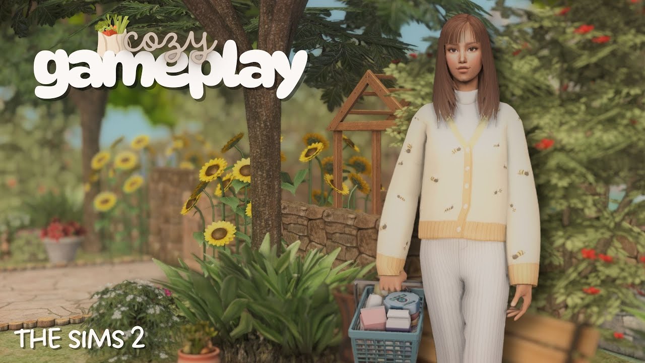 Покупка продуктов, садоводство и размеренная жизнь 🌼 (игровой процесс The Sims 2 с уютной ротацией)