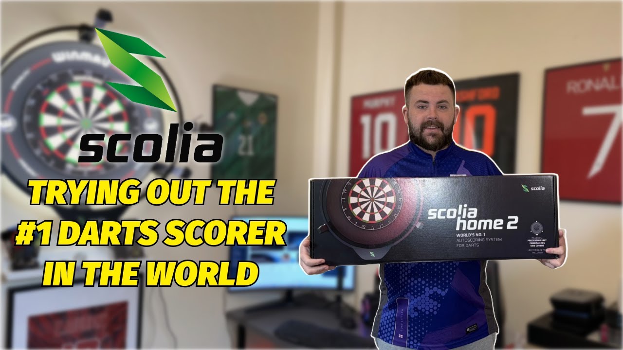 TRYING OUT THE WORLDS N0.1 DARTS SCORER! SCOLIA HOME 2!