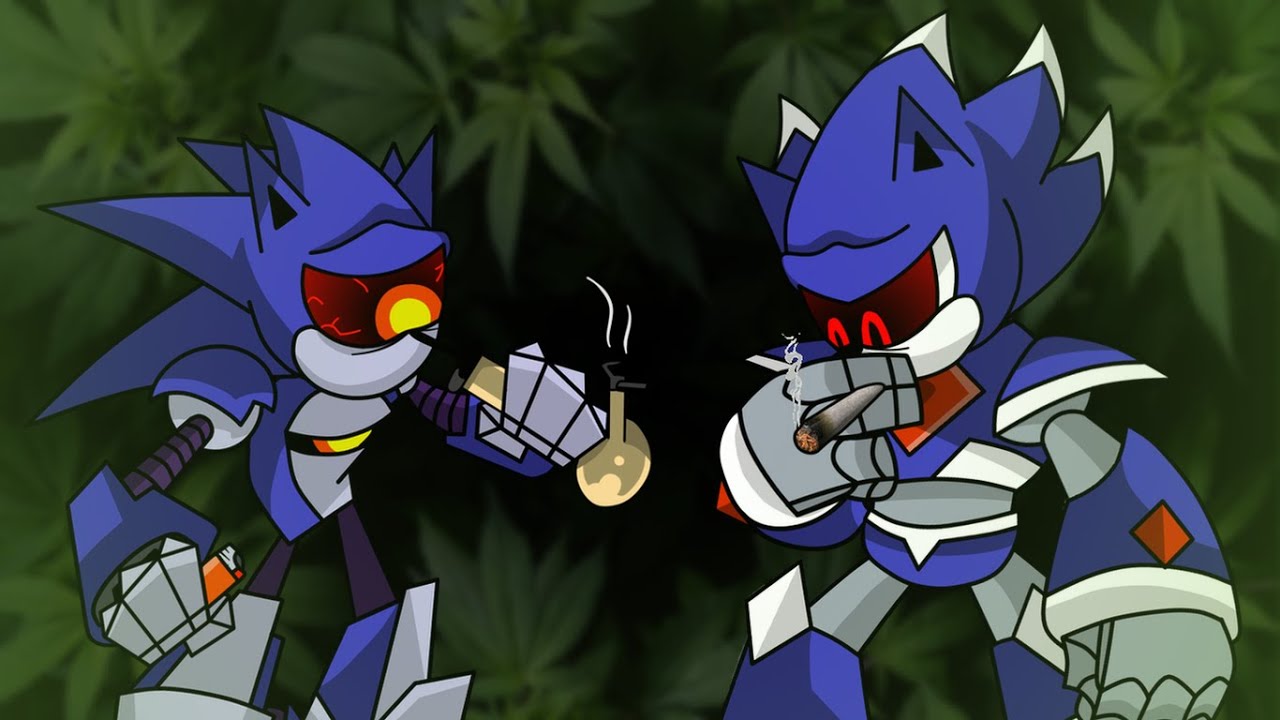 Metallix and Mecha Sonic Sings High Shovel