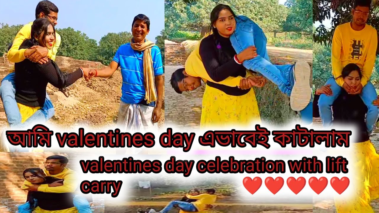 I celebrated valentines day by shoulder carry/hipcarry/piggy back/cradle carry/OTS carry my husband