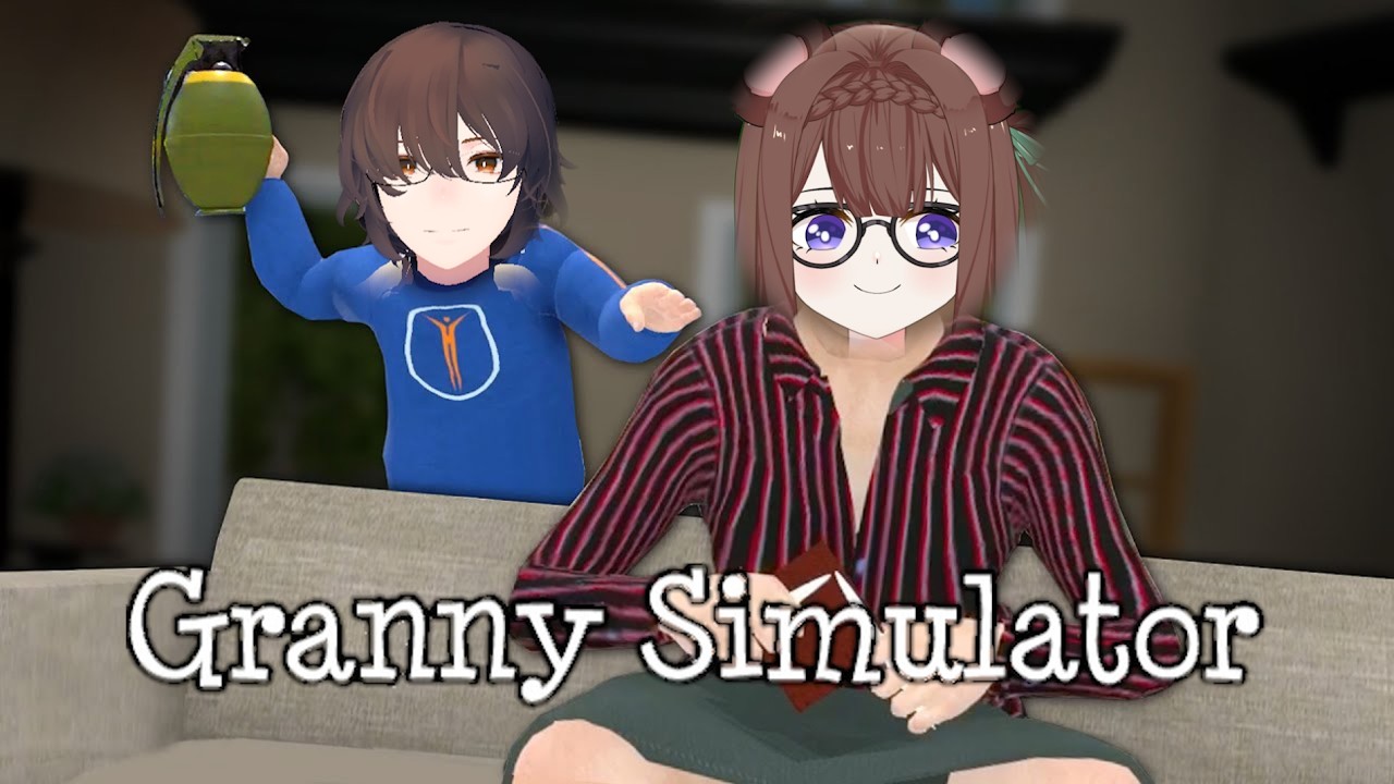【Granny Simulator】熊被抓去當奶奶準備暴打孫子 ft. 土土