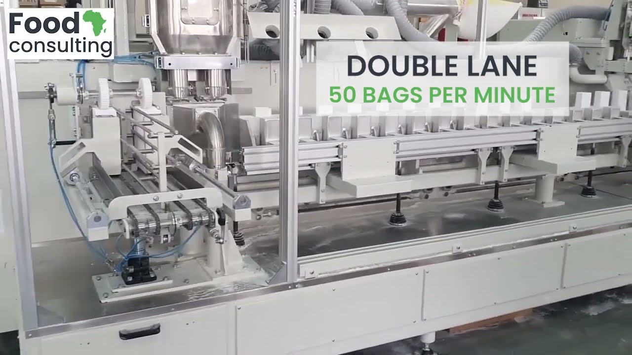 Double-lane paper bag filling machine for maize & wheat flour AFM-50