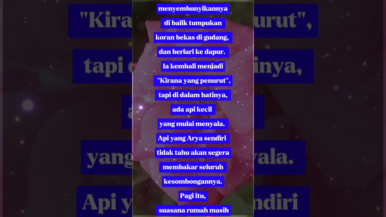Kirana, Maafkan aku karena terlalu mengabaikanmu