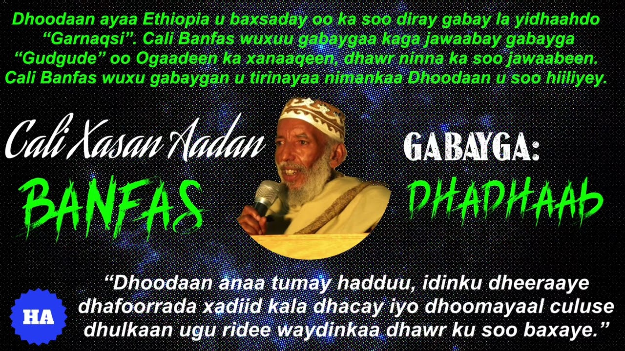 Cali Banfas — Dhadhaab, Dhoodaan iyo Ogaadeen 2-2