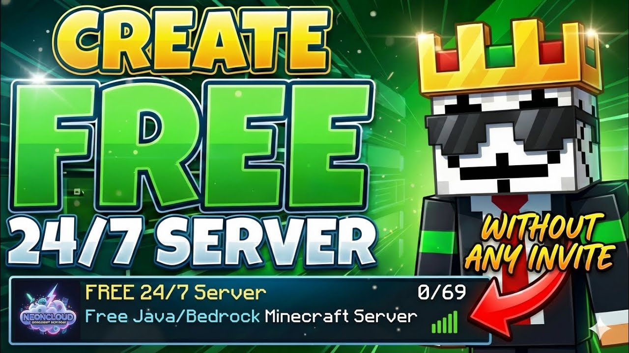Bina Paisa Lagaye 24/7 Minecraft Server Kaise Banaye 🤯