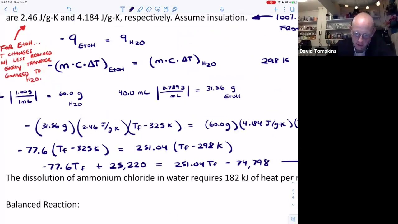 Thermochemistry: Enthalpy of Dissolution