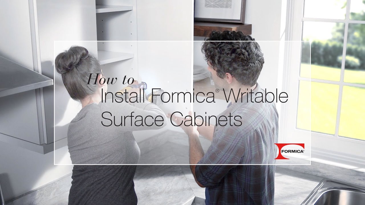 DIY Formica&reg; Markerboard Laminate Cabinets
