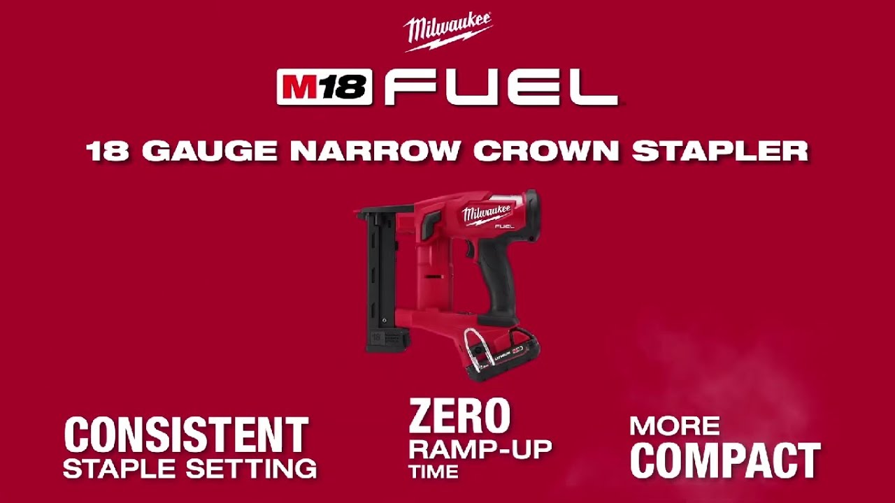 Milwaukee&reg; M18FNCS18GS FUEL&trade; NARROW CROWN STAPLER