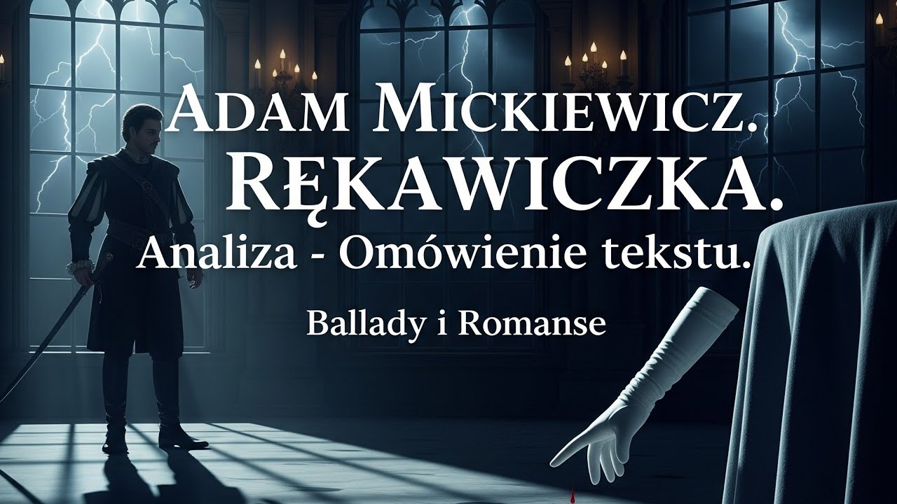 Adam Mickiewicz - Rękawiczka. Analiza - Omówienie tekstu. Ballady i Romanse
