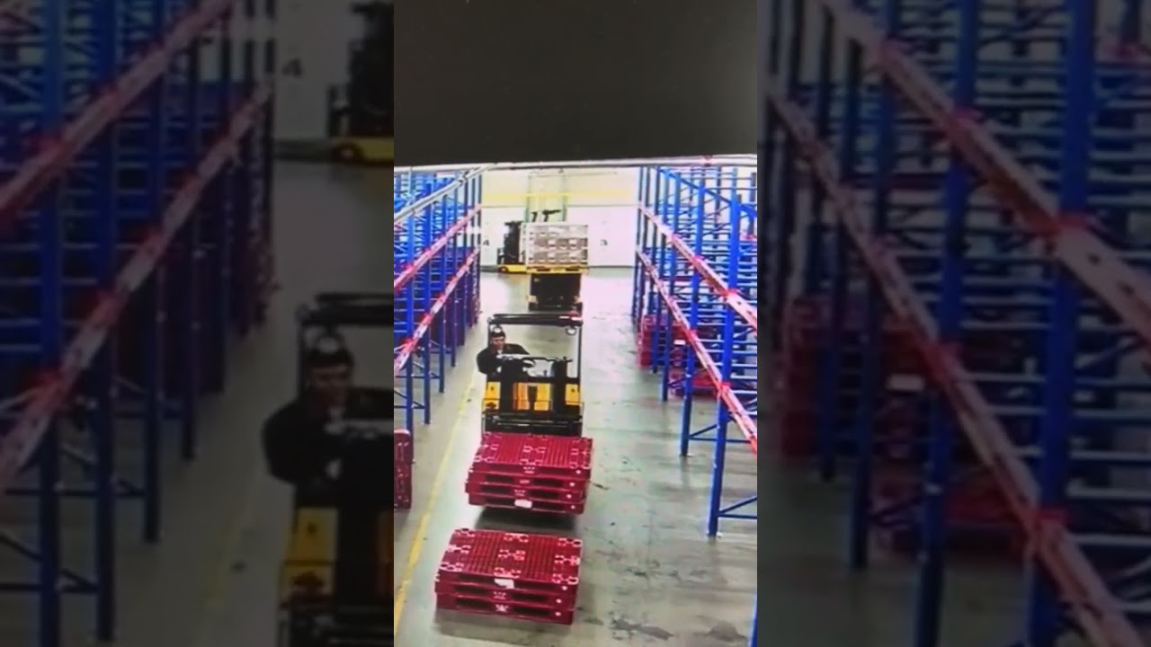 Korean forklift accident