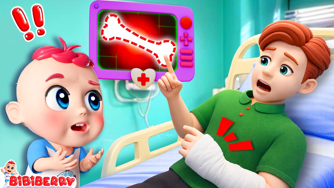 Safety Song | Why Daddy Got A Boo Boo | Doctor Checkup for Family Song | Bibiberry Nursery Rhymes