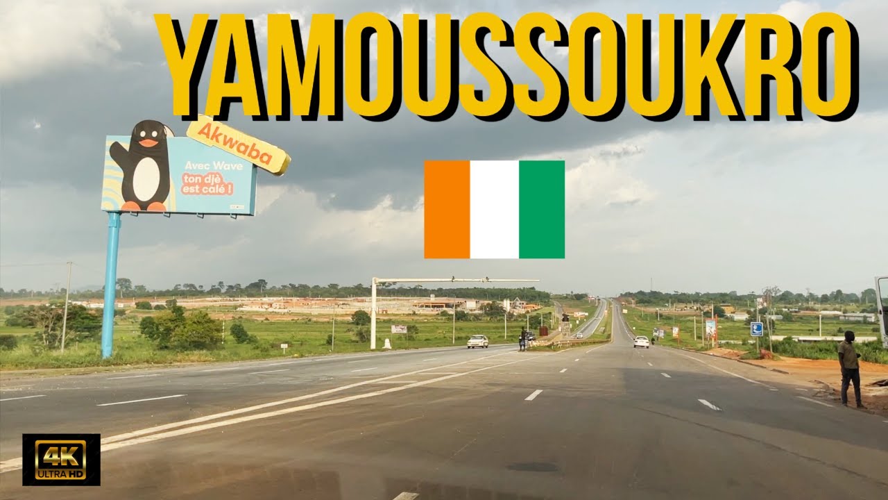 Yamoussoukro sortie de la ville autoroute direction Abidjan