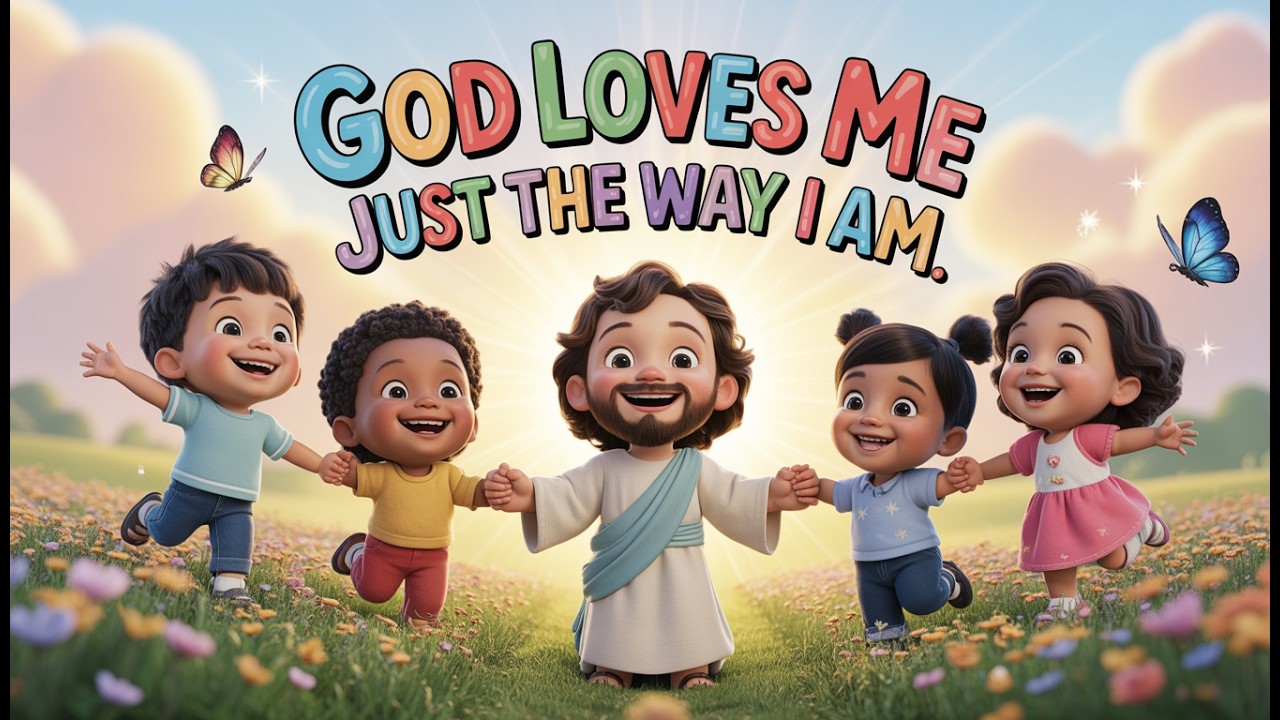 Bible Songs for Kids For aged 3-8 🎵 ✨ God Loves Me Just the Way I Am #biblesongs #kidspraise