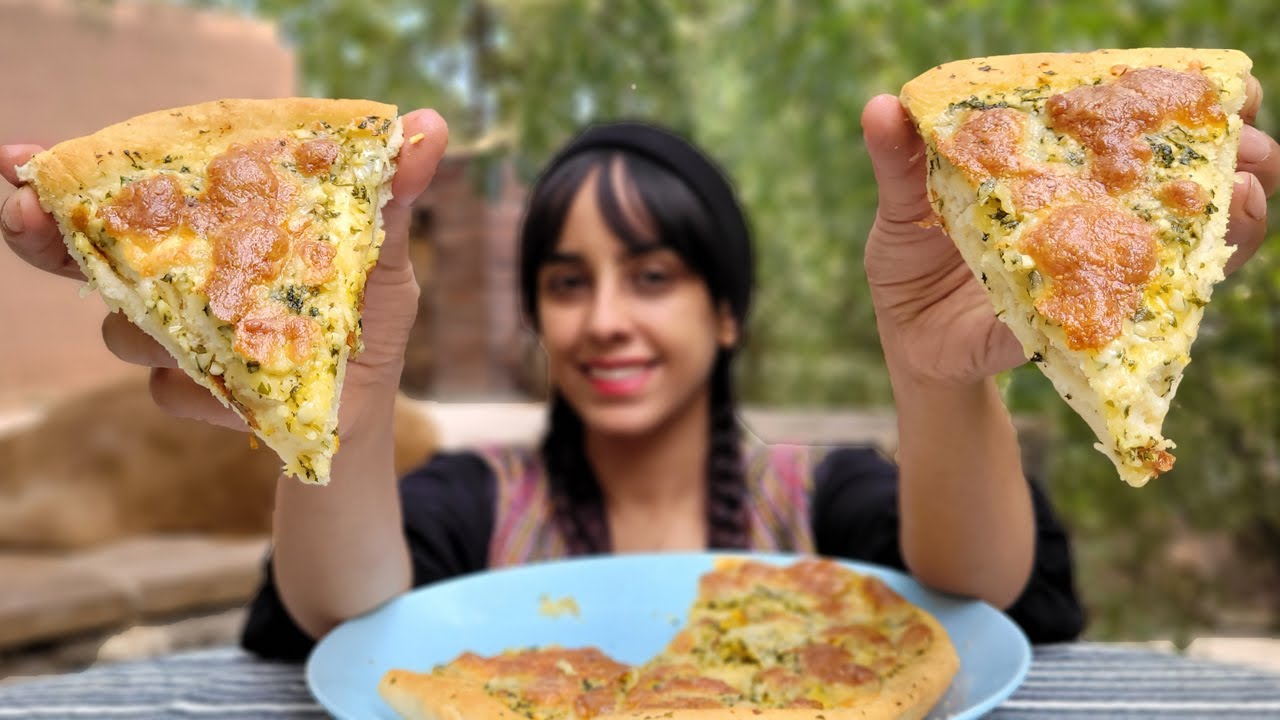 Cooking Garlic Bread in Tandoor - Garden Cooking