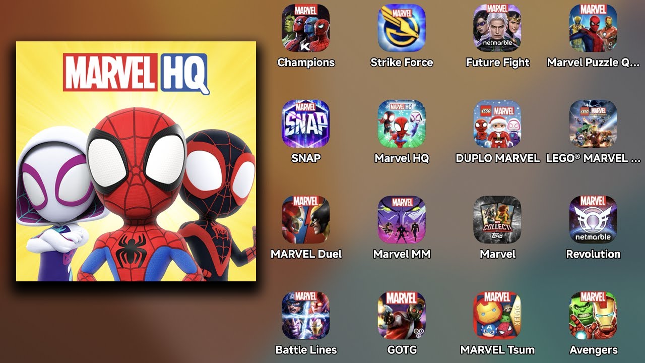 Marvel HQ: Детские супергеройские развлечения - Новое, последнее обновление APK - Обзор игрового ...
