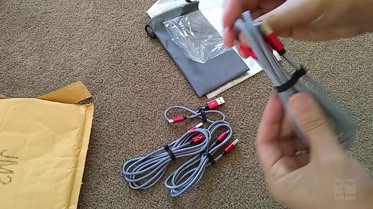 Covery USB C Cable Nylon Braided USB C to USB A Charger Cord Unboxing