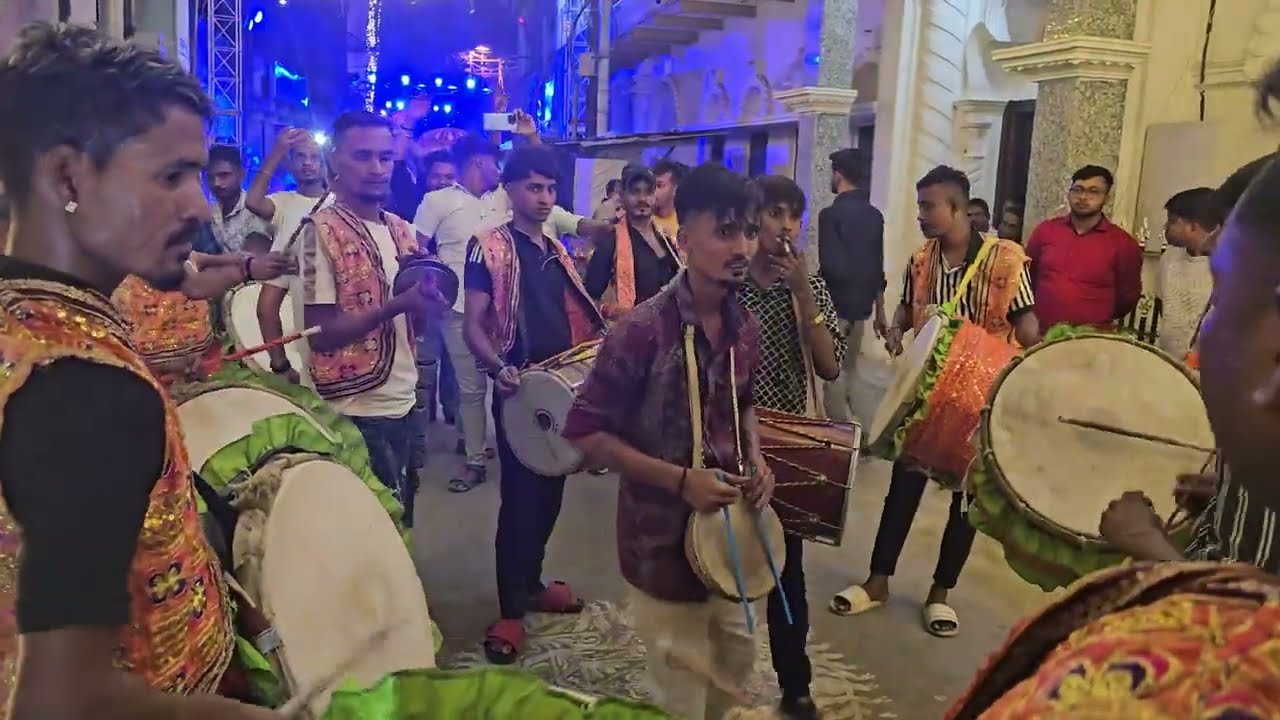 SARASWATI DHOL TASHA🔥 (CHOLI K PICHE KYA HAIN)nabadwip rash 2024