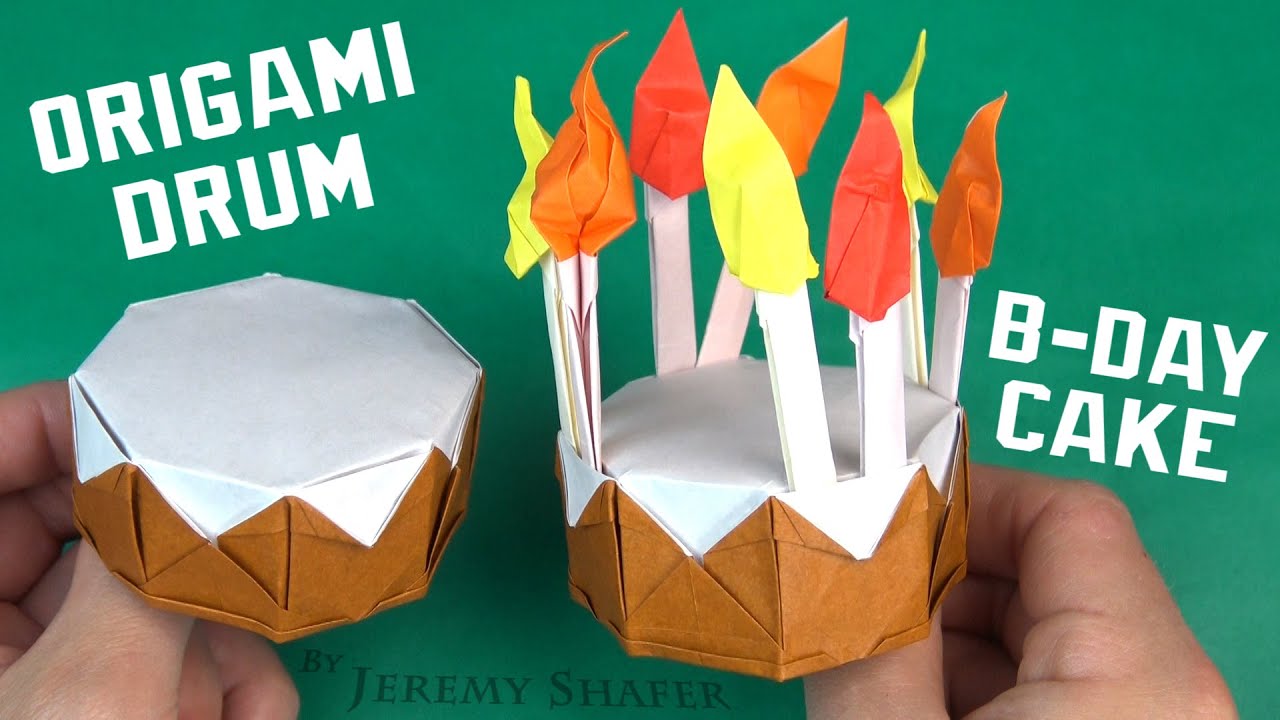 Origami Drum Cake 🎂