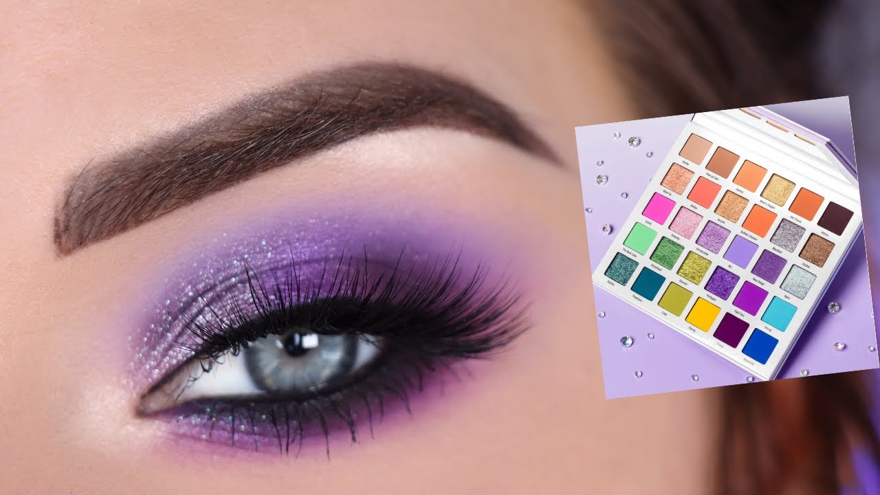 Purple Eyeshadow Tutorial | Mikayla x Glamlite Palette | 12 Days of Tutorials