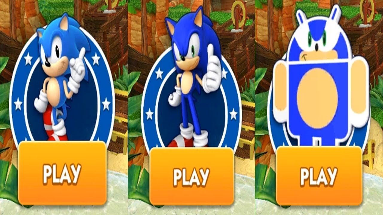 Sonic Dash Android Gameplay - CLASSIC SONIC VS SONIC VS ANDRONIC