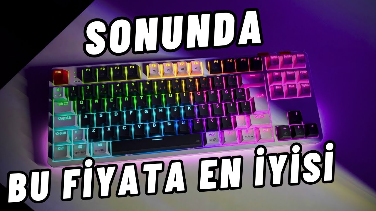 KABLOSUZ HOT-SWAP RGB OYUNCU KLAVYESİ (YORU TKL PRO) !
