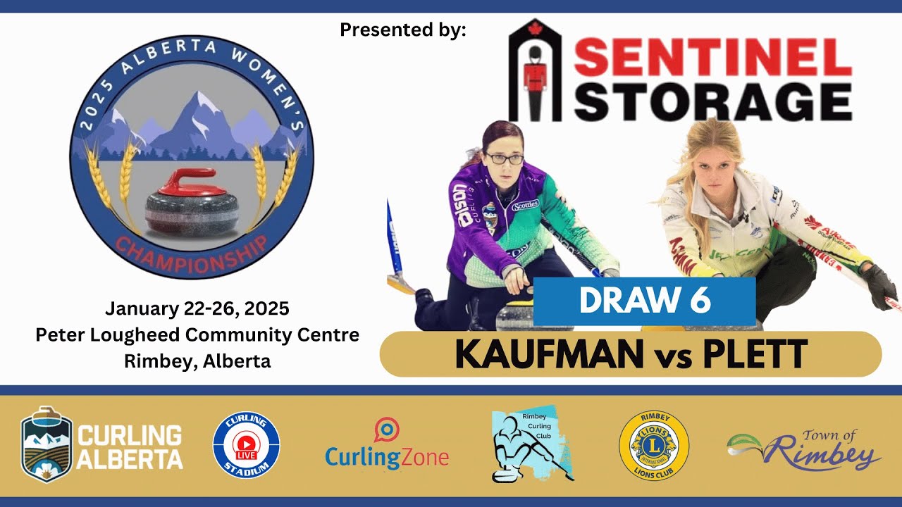 FEATURE: Myla Plett vs. Nicky Kaufman - Draw 6 - Curling Alberta Womens Chmpnshp by Sentinel Storage