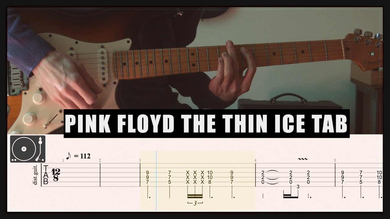 Thin Ice/Pink Floyd cover | Guitar Tab | Lesson | Tutorial