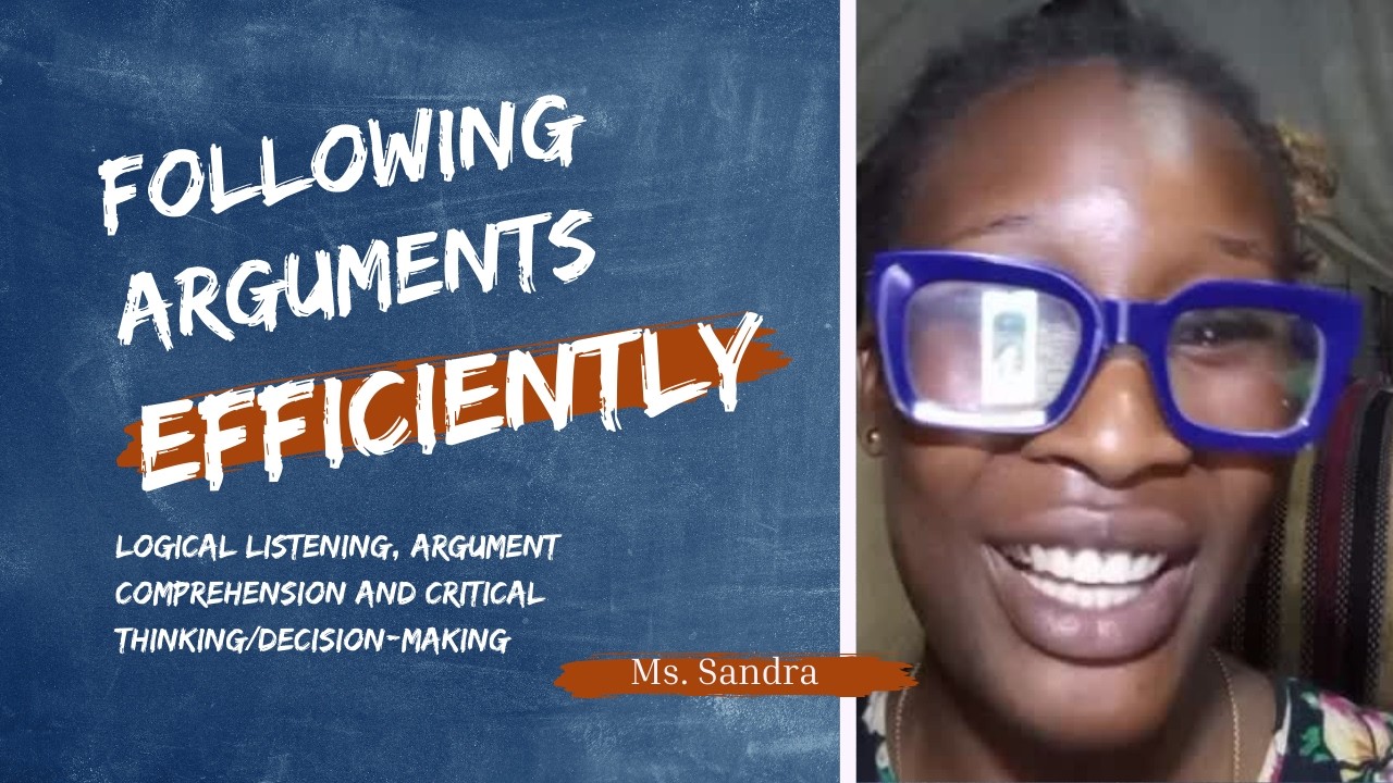 Following Argument Efficiently - Ms. Sandra