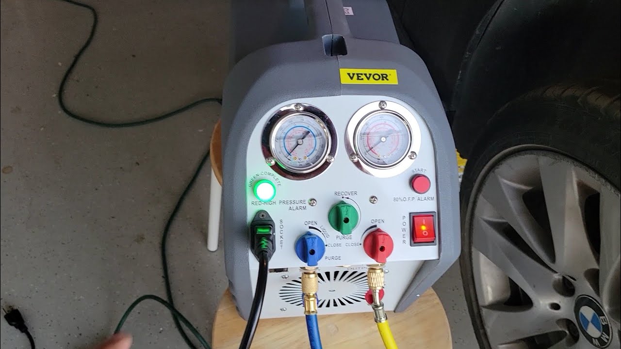 Recover R134a Refrigerant from the car