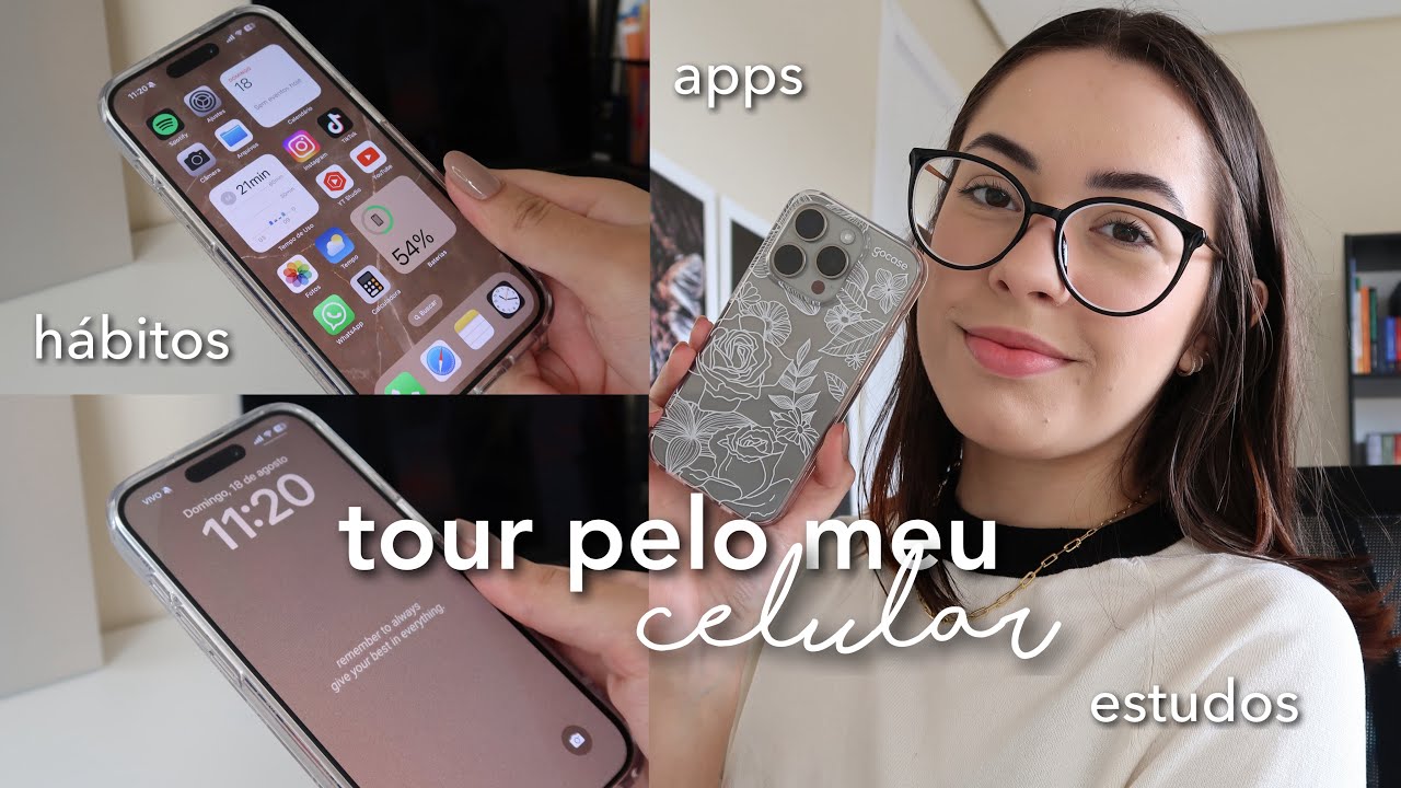 TOUR PELO MEU CELULAR 📱 | apps para produtividade, estudos &  hábitos