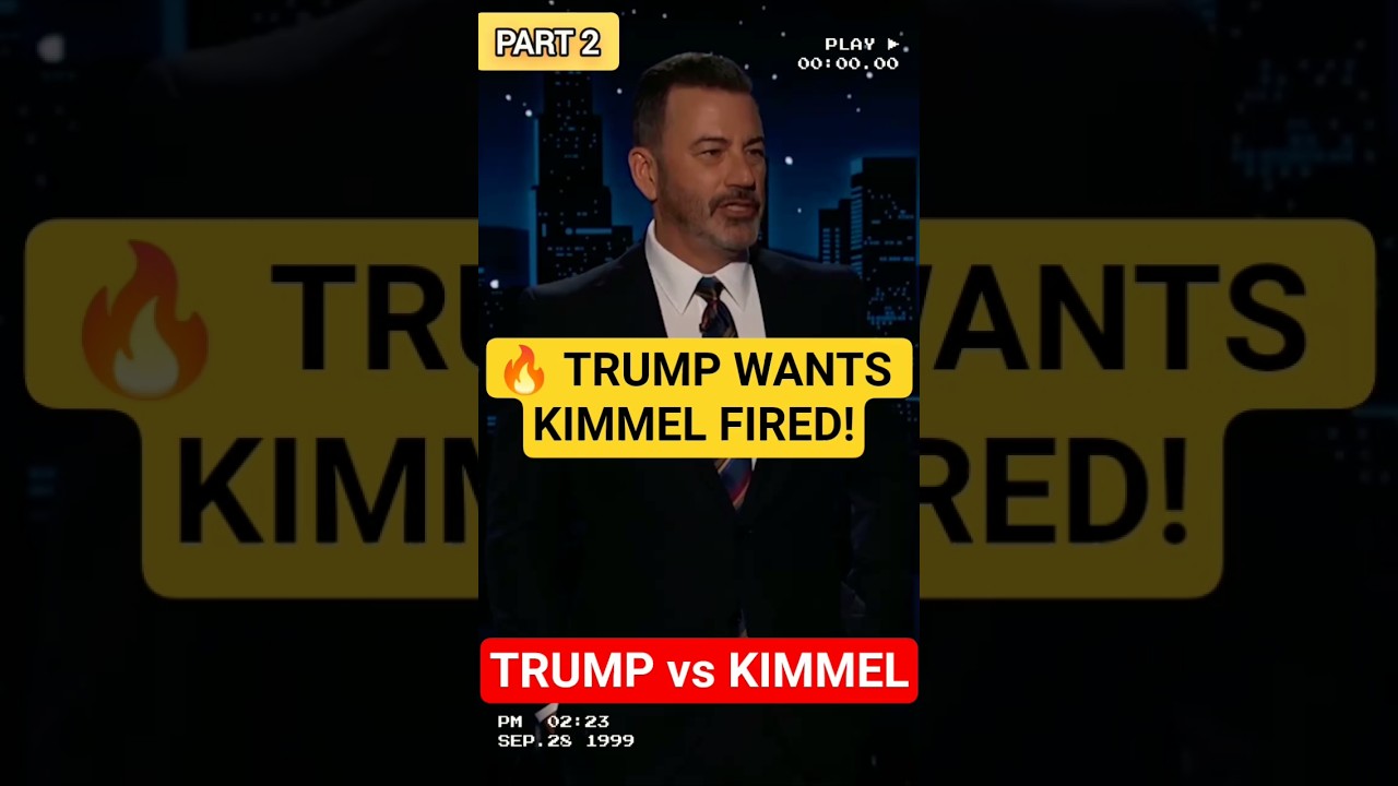 Jimmy Kimmel Roasts Donald #trump After Another Firing Demand 😂 #shorts