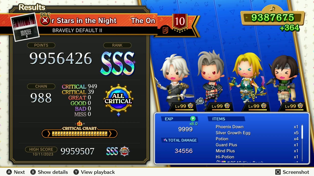 Theatrhythm: Final Bar Line - Bravely Default DLC Full Songlist Ultimate Difficulty All Critical