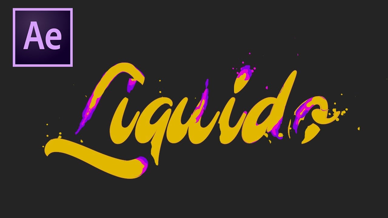 Efecto Texto Líquido / After Effects