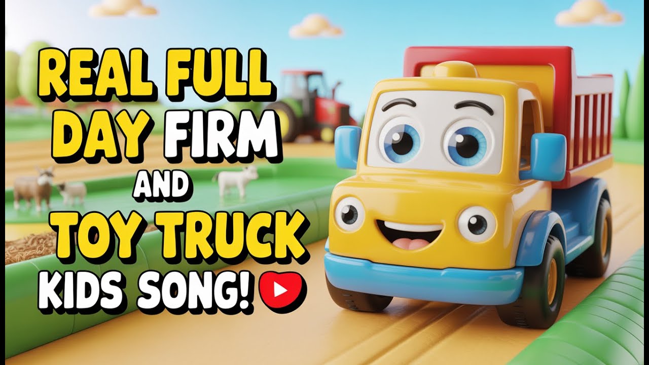 Toy Truck’s Busy Day Song 🚜 | Farm Toys Music for Kids | Learning Song for Toddlers